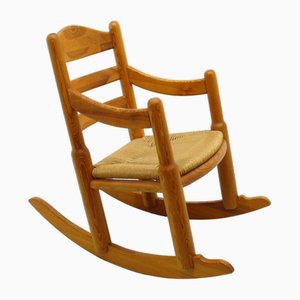 Brown Rocking Chair, 1980s