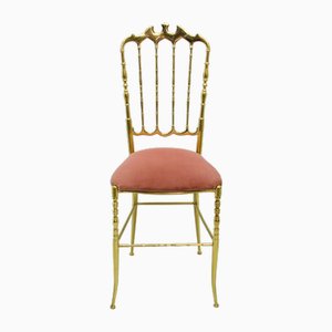 Italienischer Chiavari Stuhl aus Messing, 1970er