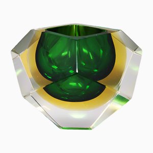 Green Ashtray or Vide Poche by Flavio Poli for Seguso, 1960s