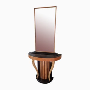 Console with Mirror by Osvaldo Borsani, 1950s
