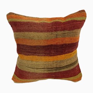Vintage Handwoven Turkish Kilim Cushion Cover, 1960s