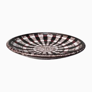 Bamboo Decor Series Studio Ceramic Art Bowl by Monika Maetzel, Hamburg, Germany, 1960s