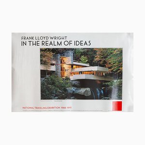 Frank Lloyd Wright, In the Realm of Ideas, Exhibition Poster, 1980s