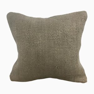 Vintage Brown Hemp Cushion Cover, 1960s