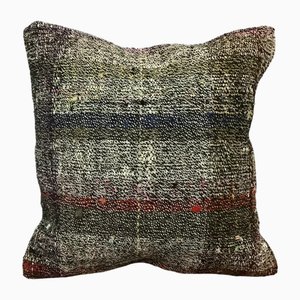 Multicolour Vintage Oushak Kilim Cushion Cover, 1960s