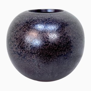 Large Ball-Shaped Ceramic Floor Vase from Karlsruher Majolika, West Germany, 1960s