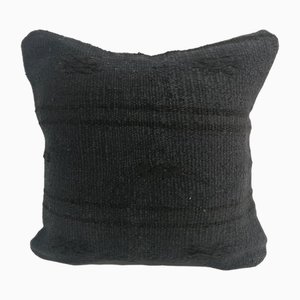 Housse de Coussin en Chanvre Vintage Noire, 1960s
