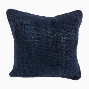 Housse de Coussin Vintage en Chanvre Bleu, 1960s