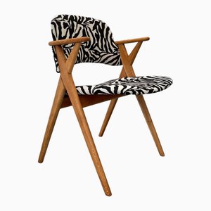 Skandinavischer Sawbuck Chair aus Eiche, 1950er