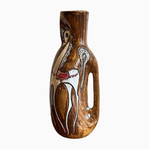 Italian Abstract Bottle Vase by Marcello Fantoni, 1968