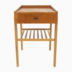 Scandinavian Oak Bedside Table, Sweden, 1960s