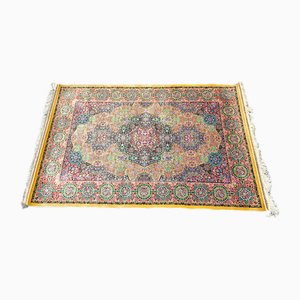 Colorful Gold Silk Rug