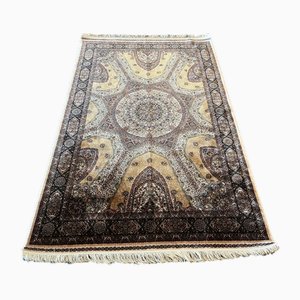 Orientalischer Gold Seidenteppich