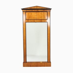 Miroir Biedermeier en Bouleau, Suède, 19ème Siècle