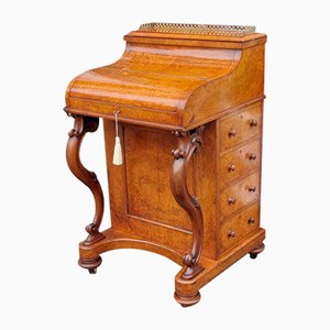 Secreter victoriano de madera de nogal
