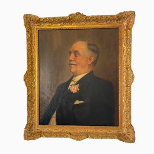 Portrait of a Gentleman, Early 20th Century, Oil on Canvas, Framed