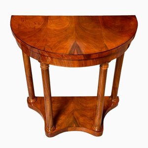 Biedermeier Walnut Console Table, 1830s