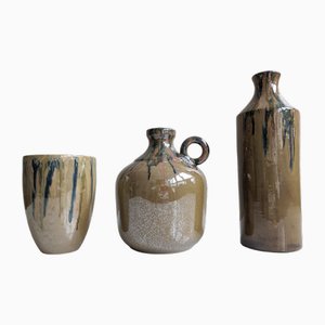 Studio Keramikvasen, Italien, 1970er, 3er Set