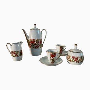 Kaffeeservice aus Porzellan, 1960er, 7 . Set