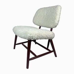 Mid-Century Scandinavian Model Teve Lounge or Easy Chair attributed to Alf Svensson, 1950s