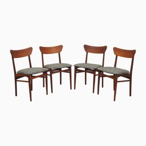 Chaises en Teck, Danemark, 1970s, Set de 4