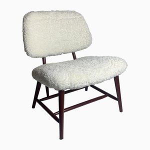 Mid-Century Scandinavian Model Teve Lounge or Easy Chair attributed to Alf Svensson, 1950s