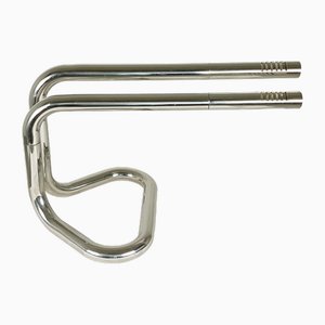 Italian Adjustable Chrome-Plated Metal Tubolar Table Lamp, 1970s