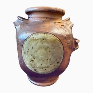 La Borne Vase aus Steingut von Pierre Digan, 1970er