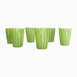 Tequila Glasses in Murano Glass by Mariana Iskra, Set of 6
