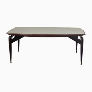 Table en Acajou et Palissandre avec Bouts en Laiton, 1950s