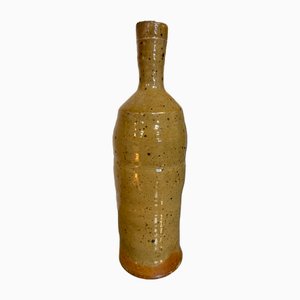Enameled Stoneware Bottle Vase from Atelier De La Borne