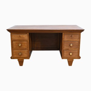 Art Deco Oak Desk, 1940s