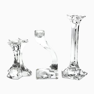 Portacandele di CJriedel per Riedel Glas, anni '70, set di 3
