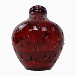Italian Strawberry Ceramic Vase by Fratelli Fanciullacci for Bitossi, 1960s