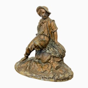 Victorian Peasant Art Figure, Late 19th Century