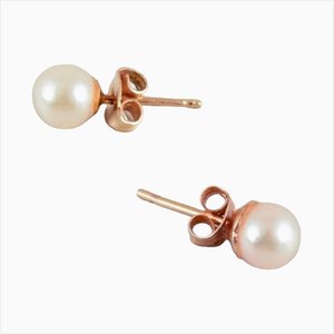 Swedish Ear Studs in 18 Karat Gold, Set of 2