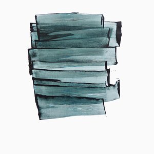 Emma Godebska, Superposición 06, Pigmento sobre papel, 2021, Enmarcado