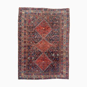 Antique Distressed Shiraz Rug, 1890s