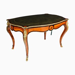Antique French Bureau Plat Writing Table Desk, 1860s