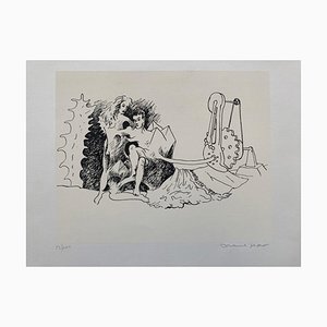 Marcel Jean, Composición surrealista, años 60, Litografía