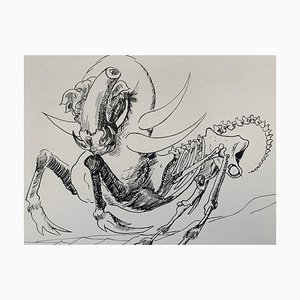Marcel Jean, Surrealist Composition, 1960s, Lithograph