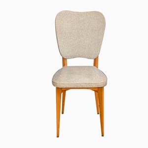 Chaises Vintage en Hêtre et Cuir, 1960, Set de 8