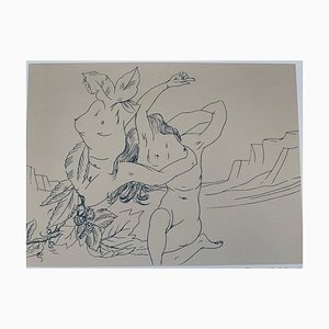 Marcel Jean, Composición surrealista, años 60, Litografía