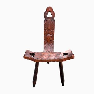 Leather Tripod Chair
