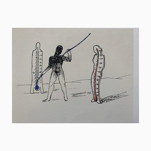 Marcel Jean, Surrealistische Komposition, 1960er, Lithographie