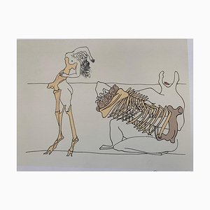 Marcel Jean, Surrealist Composition, 1960s, Lithograph