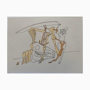 Marcel Jean, Surrealistische Komposition, 1960er, Lithographie