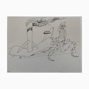 Marcel Jean, Composizione surrealista, anni '60, Litografia