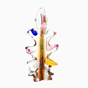 Art Glass Sculpture by Jan Beranek for Skrdlovice, Czech Republic, 1980s