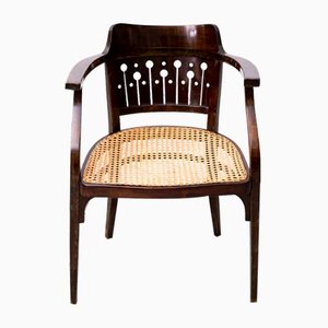 Poltrona Art Nouveau di Gustav Siegel per Thonet, fine XIX secolo